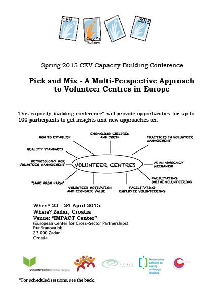 Spring 2015 CEV Capacity Building Conference PICK AND MIX – A M